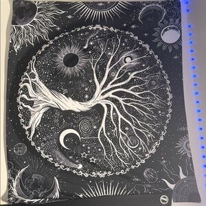 Black and White Cosmic Tapestry
